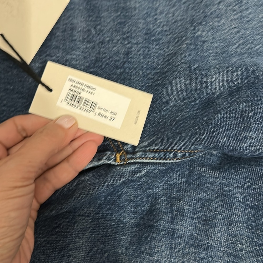 NWT AGolde Criss‎ Cross Straight Range size 27 - Picture 7 of 7